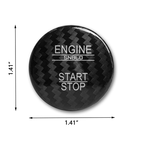Genuine Carbon Fiber Ignition Start Stop Button Trim For Mercedes B C E Class