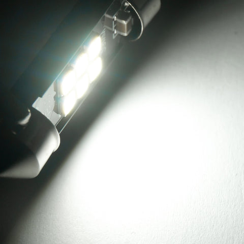 600LM 6411 6418 LED Bulb White Canbus Error Free 6-SMD 3030 39MM Festoon C5W 6413 6423 DE3425 DE3423 LED Bulbs for Interior Dome Map License Plate Trunk Courtesy Light