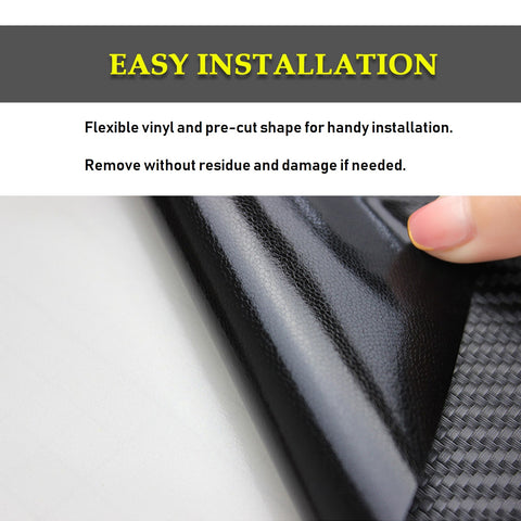 Carbon Fiber Style Door Window Pillar Post Trim Overlay Decal Sticker for Honda Civic Sedan 2012 2013 2014 2015