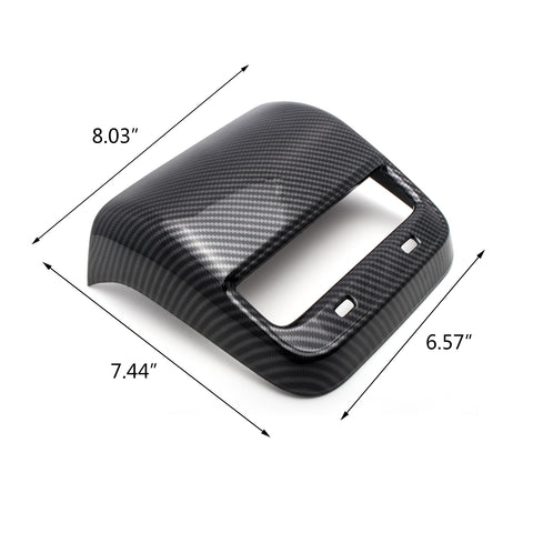 ABS Carbon Fiber Rear Air Conditioning AC Vent Outlet Cover Frame Trim For Tesla Model 3 2017-2023 & Model Y 2020-up