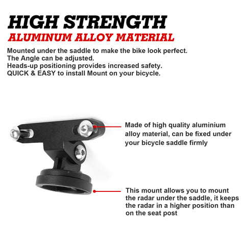 Saddle Clamp Mount for Gopro Camera Garmin Varia Rearview Radar Rear Light, Compatible with S-WORKS SWAT & MOST LYNX - Type B