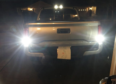 for Toyota Tacoma Tundra 2001-2019 White Error Free LED Backup Reverse Light Bulb, Super Bright 12-SMD 3030 194 168 2825 W5W T10 LED Bulb