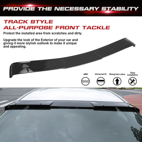 Carbon Fiber Look Rear Roof Visor Splitter Cover Trim For Toyota Camry 2018-2024