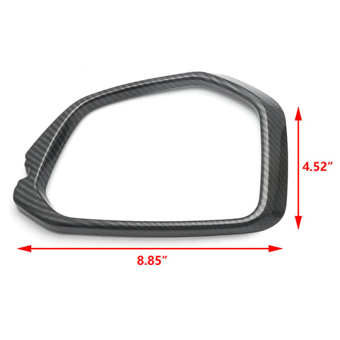 Carbon Fiber Style Type R Car Door Rearview Side Mirror Frame Cover Trims for Honda Civic 2016 2017 2018 2019 2020