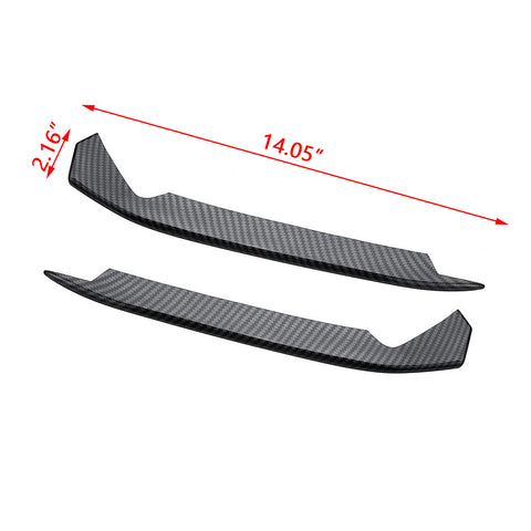 ABS Chrome / Carbon Fiber Style Front Fog Light Cover Trim Fog Lamp Eyebrow Eyelid Molding for Honda Accord 10th 2018 2019 2020