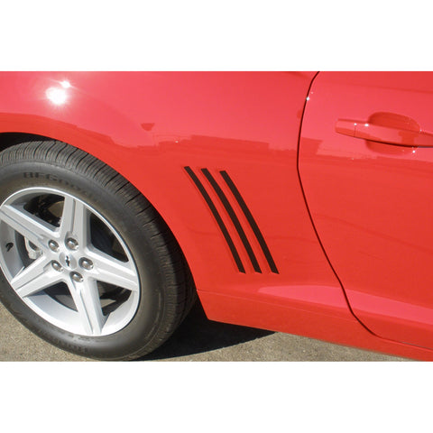 For Chevy Camaro L&R Side Vent Insert Black/ Brushed Silver/ Red/ White/ Matte Black Stripe Decal Inlay Sticker 2010 - 2015