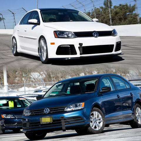 Blue / Black / Red JDM Style Tow Hole Adapter with Towing Strap for Volkswagen Jetta MK6 2011-2018