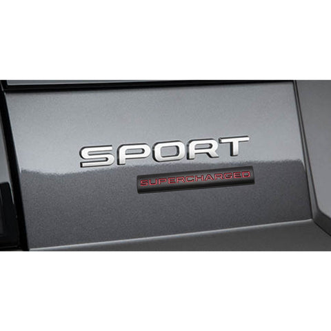 Black / Red / Black Red 3D Metal SUPERCHARGED Emblem Trunk Lid Dash Sticker Fender Badge For Land Rover Range Rover