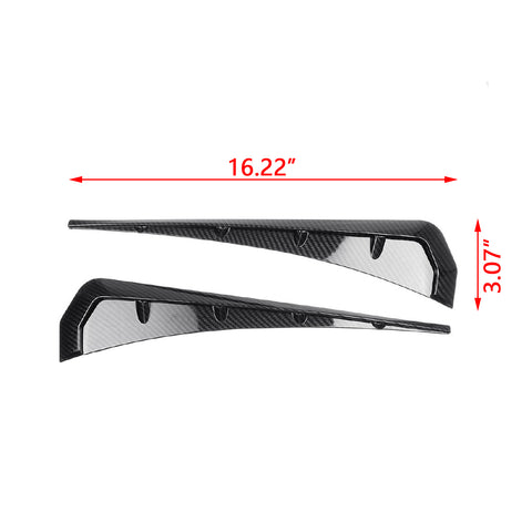 for Honda Civic 10th Gen 2016-2020 Side Fender Vent Cover, ABS Carbon Fiber Add-on Type-R Style Car Front Fender Vent Air Wing Cover Trim
