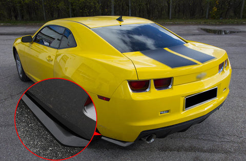 JDM Gloss Black Rear Bumper Fin Canard Splitter Diffuser Valence Wrap Angle Spoiler Lip Universal Fit for cars, off-roads, SUVs, Trucks - With Screws