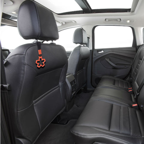 Orange Tsurikawa Handle Ring Sakura Shaped Japanese Car Warning Loop Decoration