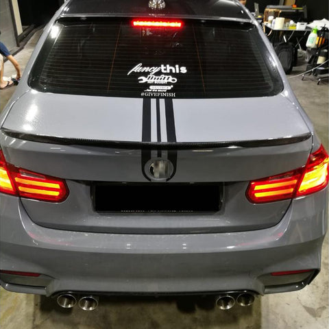 Black / Red JDM Hood Stripe Sticker Sporty Racing Car Body Rear Trunk Vinyl Decal Trim for BMW 1 2 3 5 6 7 Series