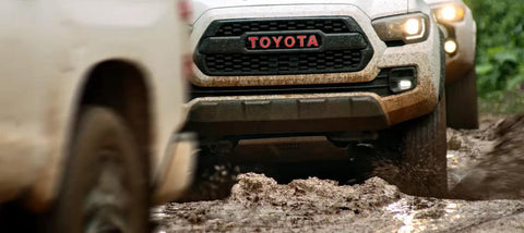 Glossy Red/ Glossy Black/ Brushed Silver/ Brushed Gold Vinyl Letter Decal Sticker for Toyota Tacoma TRD PRO 2016 2017 2018 Grille