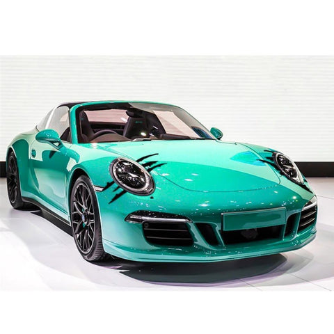 12 inch Vinyl Headlight Taillight Claw Scar Scratch Decal Monster Stripe Decor Sticker Black/ Green/ Red/ Silver