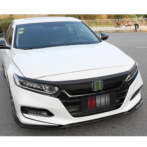 5pcs Red / Carbon Fiber Style Vinyl Front Hood Grille Grill Molding Trim Sticker Decal for Honda Accord 2018 2019