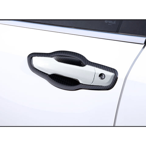 4pcs for Honda CR-V CRV 2017 2018 2019 2020 2021 Door Handle Bowl Panel Cover Trim, Carbon Fiber Style Side Door Handle Protector