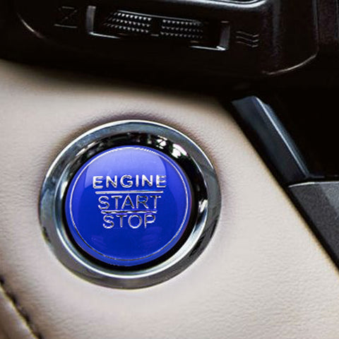 Blue / Black / Red Keyless Engine Push Start Stop Button Cap Trim for Toyota Camry Tacoma Corolla Prius Avalon Yaris