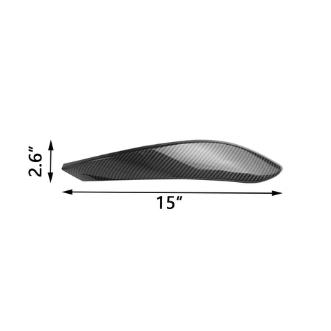 4pcs Interior Door Pull Handle Armrest Grab Cover Trim Strip For BMW 3 4 Series F30 F31 F34 F36, Carbon Fiber Style