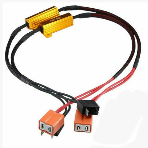H7 LED Resistor Decoder for LED Headlight Bulb Conversion Kit, Anti Flicker Error Free Decoder Warning Canceller
