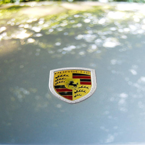 Luxury Silver Front Hood Logo Trim Decor Cover for Porsche Cayenne 911 Macan Panamera