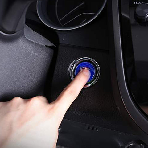 Blue/ Black/ Red Keyless Engine Start Stop Push Button Cover Trim for Lexus GS ES IS RC 2014+ NX RX 2016+