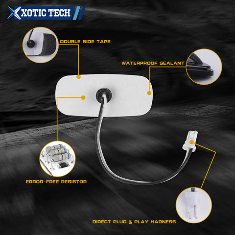 LED Fender Marker Replacement For DODGE 2003-2009 RAM 2500 3500, Smoked Lens Amber Red LED Fender Bed Side Marker Lights Set Assembly Heavy Duty Dually Truck Double Wheel Side Rear Fenders