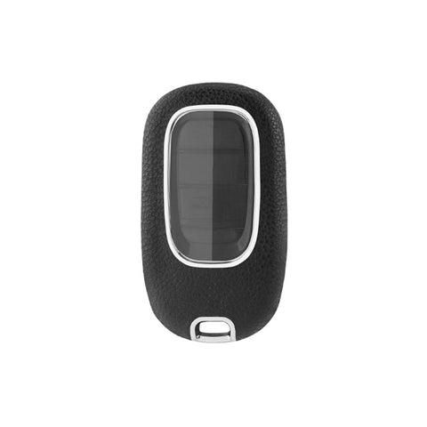 Black TPU w/Leather Texture Full Protect Remote Key Fob For Honda Accord 2022+