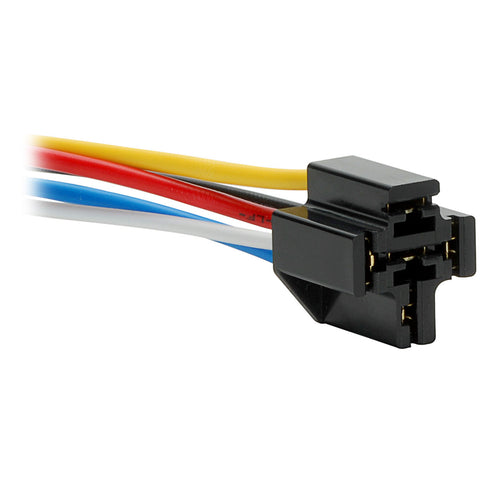 Automotive 5-Pin 30/40A 12V SPDT with Interlocking Relay Socket Wiring Harness, Bosch Style