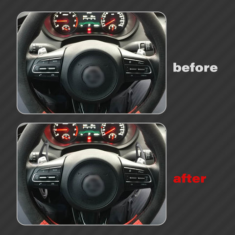 Black Alloy Add-on Steering Wheel Paddle Shift Extension For Kia Stinger 2018-up