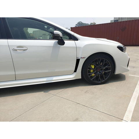 2pcs Matte Black Fender Side Vent Stickers Decor For Subaru WRX STI 2015-2021