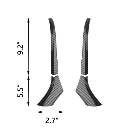 Exterior Rearview Side Mirror Strip Cover Trim Set For Toyota RAV4 2019-2024, Carbon Fiber Pattern