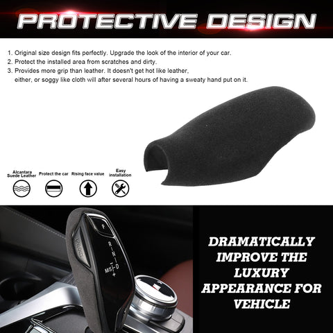 For BMW 5 7 series G32 X3 X4 2017+ Alcantara Suede Leather Gear Shift Knob Cover