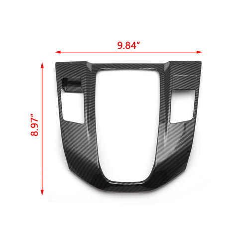 Carbon Fiber Style Gear Shift Knob Console Panel Frame Cover Trim for Honda CR-V CRV 2017 2018 2019 2020 2021