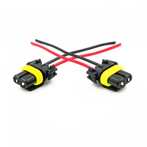 2pcs 9006 HB4 Socket Female Adapter Wiring Harness Pigtail Plug Connector for LED Fog Light Headlight