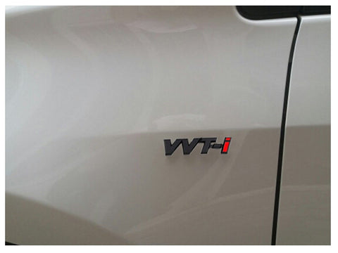 VVTI Logo Emblem Badge Matte Black Sticker for Toyota Camry 86 Prius Tacoma RAV4