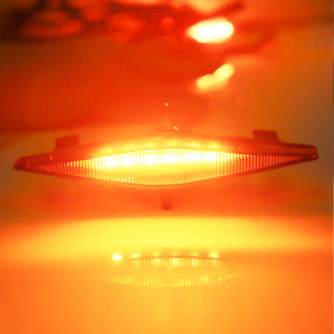 4pcs Smoked Lens Front Center Grille Amber LED Light Kit for Toyota 4Runner w/TRD Pro Grille 2014-2019, Including SR5, TRD off-road, Limited, TRO Pro