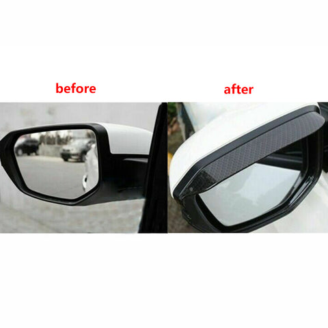 2pcs Rear View Side Mirror Rain Visor Shade Guard for Toyota Camry 2018-2024, ABS Carbon Fiber Rearview Mirror Snow Visor Anti-rain Eyebrow Trim Frame Cover