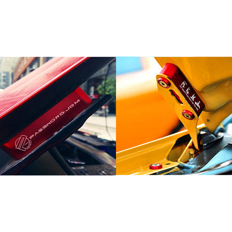 Red / Gold / Blue / Black / Neo / Silver Hood Spacer Riser Kit for Honda Civic Acura Integra, Aluminum Alloy Billet Car Hood Vent Spacer Riser Modification Set