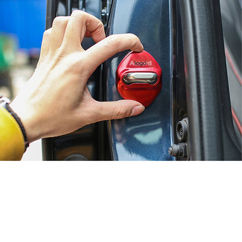 Door Lock Latches Buckle Protection Cover, Stainless Steel, Compatible with Honda Accord 2007-up(Red)