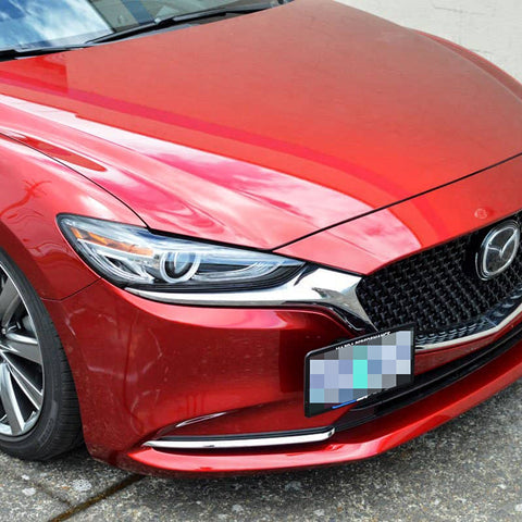 1 Set Black / Gold / Red Sporty Racing Front Tow Hook License Plate Bumper Mounting Bracket Fit for Mazdaspeed 6 2006-2007