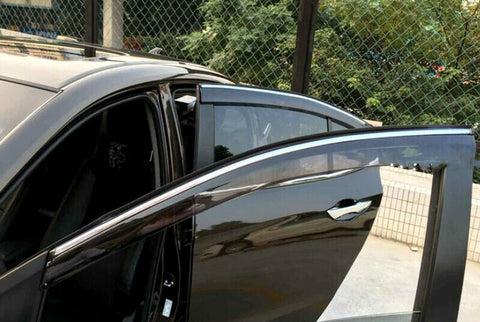 JDM Mugen Style Window Deflector Tinted Sun Visors for Honda Accord Sedan 2013-2017