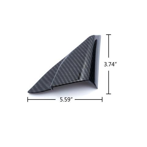 Carbon Fiber Style / Red Interior Car Front Door A Pillar Cover Trim for Toyota Camry 2018 2019 2020 2021 2022 2023 2024