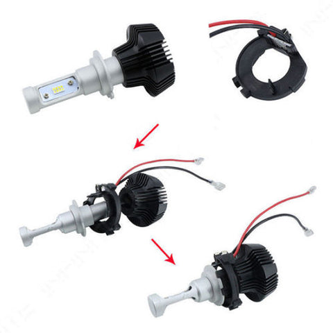 H7 LED Headlight Holder Adapter Conversion Kit for VW Golf MK7 MK6 Jetta