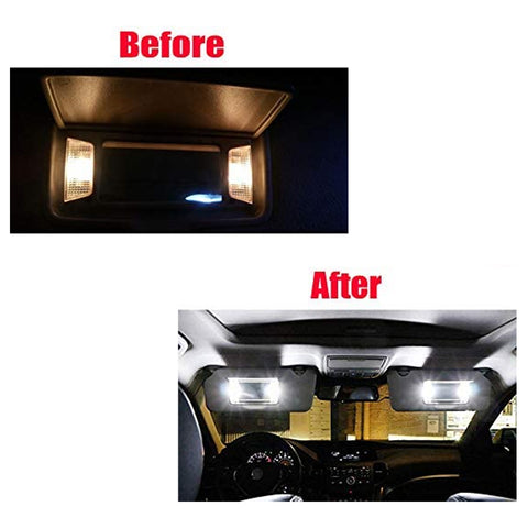 4x White LED Interior Sun Visor Vanity Mirror Light Bulbs Lamps 6612F 6614F 6641