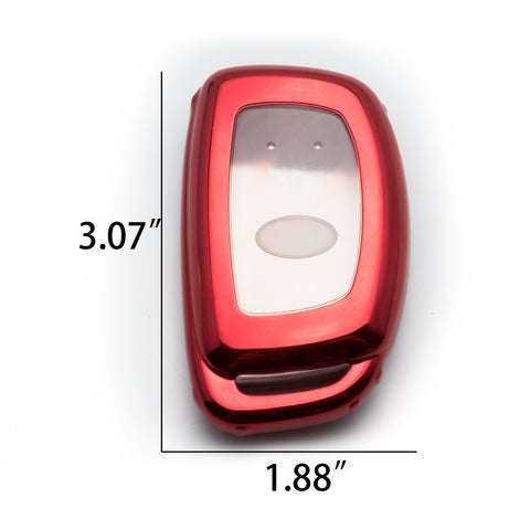 Blue / Black / Red Soft TPU Full Protection Remote Key Fob Case Cover for Hyundai Accent Santa Fe Elantra Tucson 3/4-Button Key