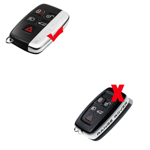 Carbon Fiber Style Key Fob Cover with Keychain - Black TPU Remote Smart Key Case Protector for Range Rover Jaguar