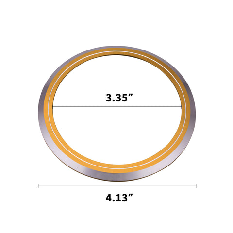 Blue/ Gold/ Red Aluminum Surrounding Decoration Ring for Jaguar F-Pace XE XF XFR XFR-S XJ XJR XJR-S Front Grille Feline Emblem