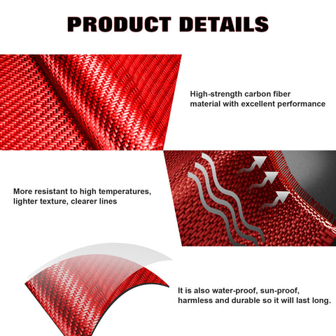 For Infiniti Q50 Q60 Red Carbon Fiber Engine Start Stop Button Ring Trim Cover