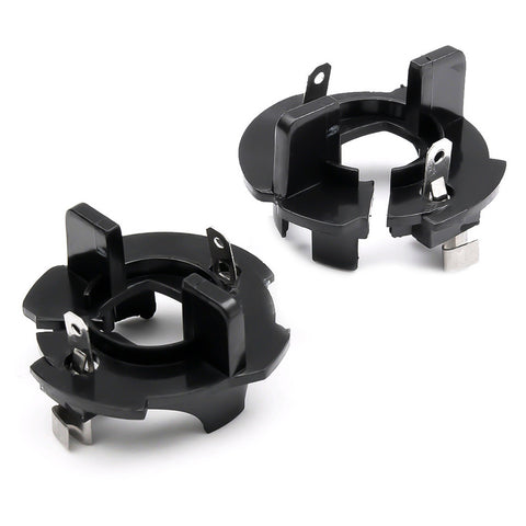 2x H7 Bulb Adapters Holder Socket Base Retainer Clip For VW Golf GTI Jetta