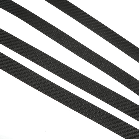 Window Trim Chrome Delete Blackout Overlay Pre-cut Genuine Vinyl KK For Toyota Camry 2018-2025 - Carbon Fiber Pattern